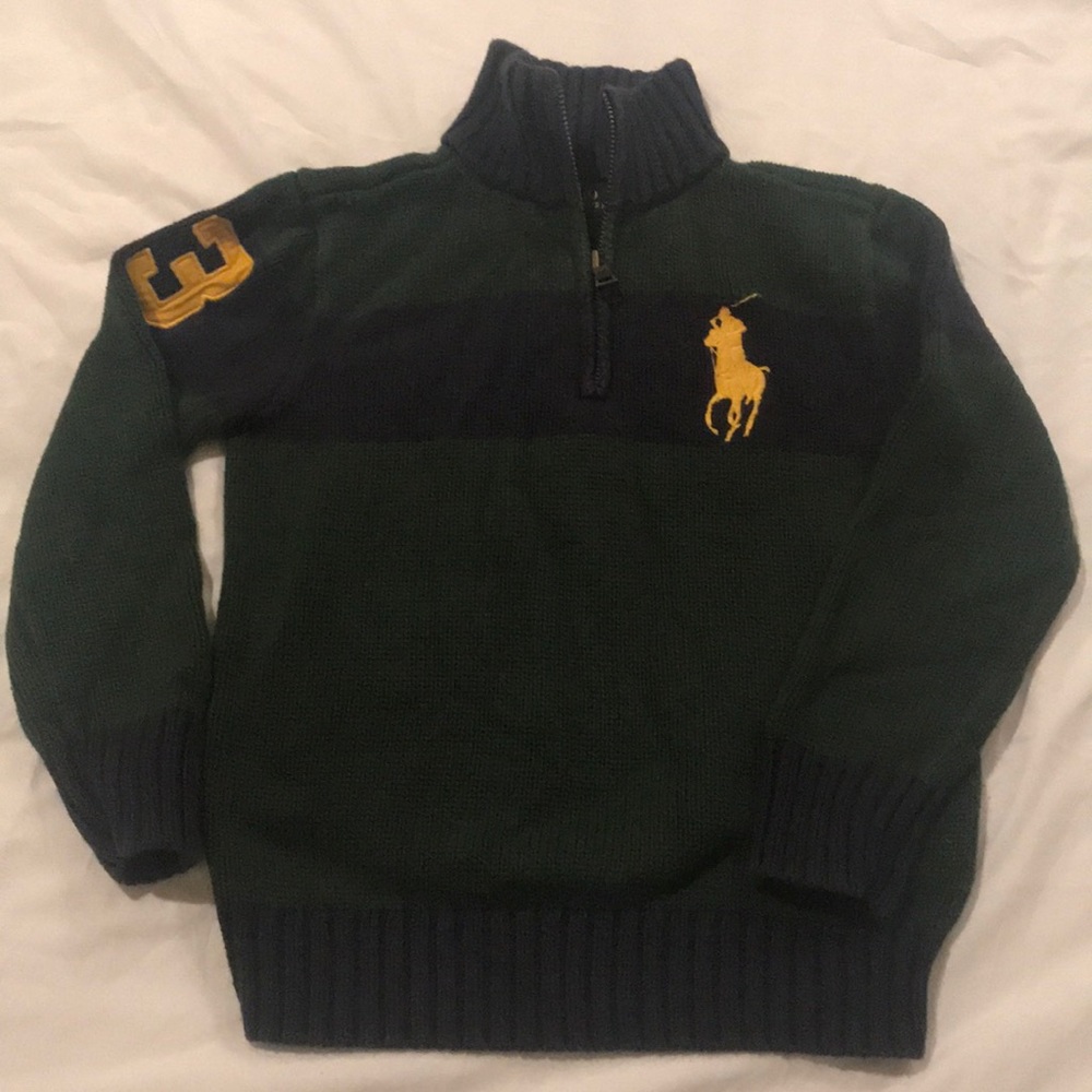 Boys Big Pony Polo Sweater
